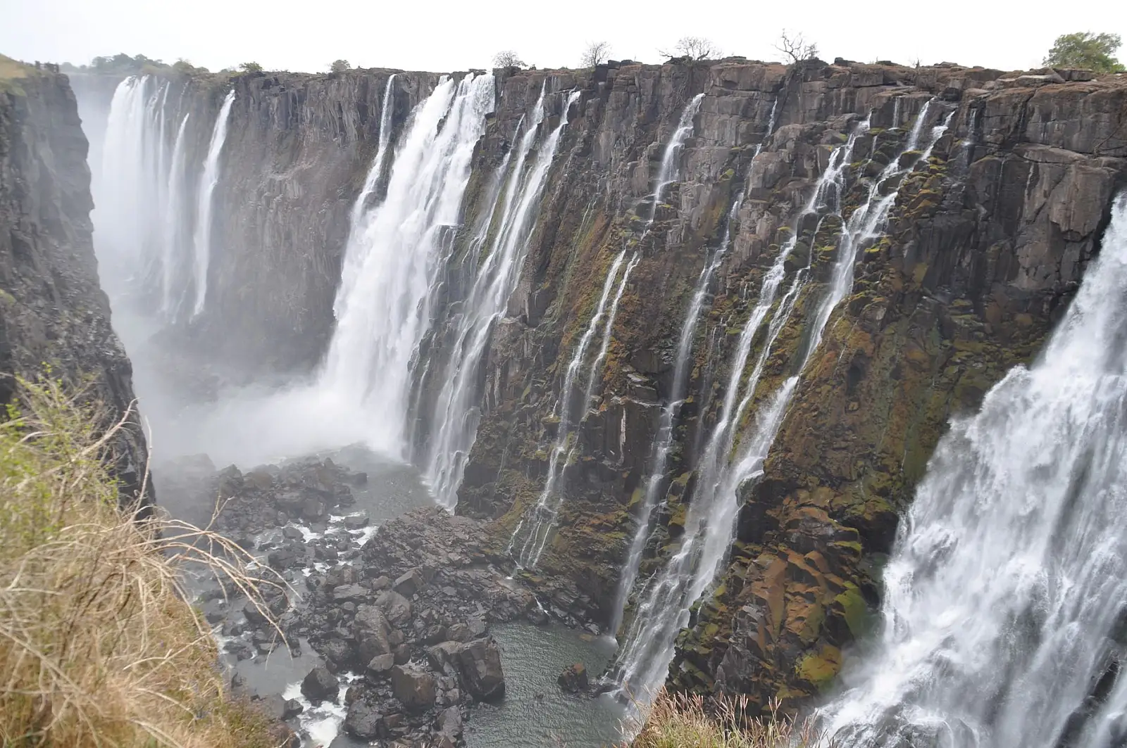 Victoria Falls town, Zimbabwe, an 8–10 minute walk from the falls entrance — the hotel describes itself as the closest hotel to the falls