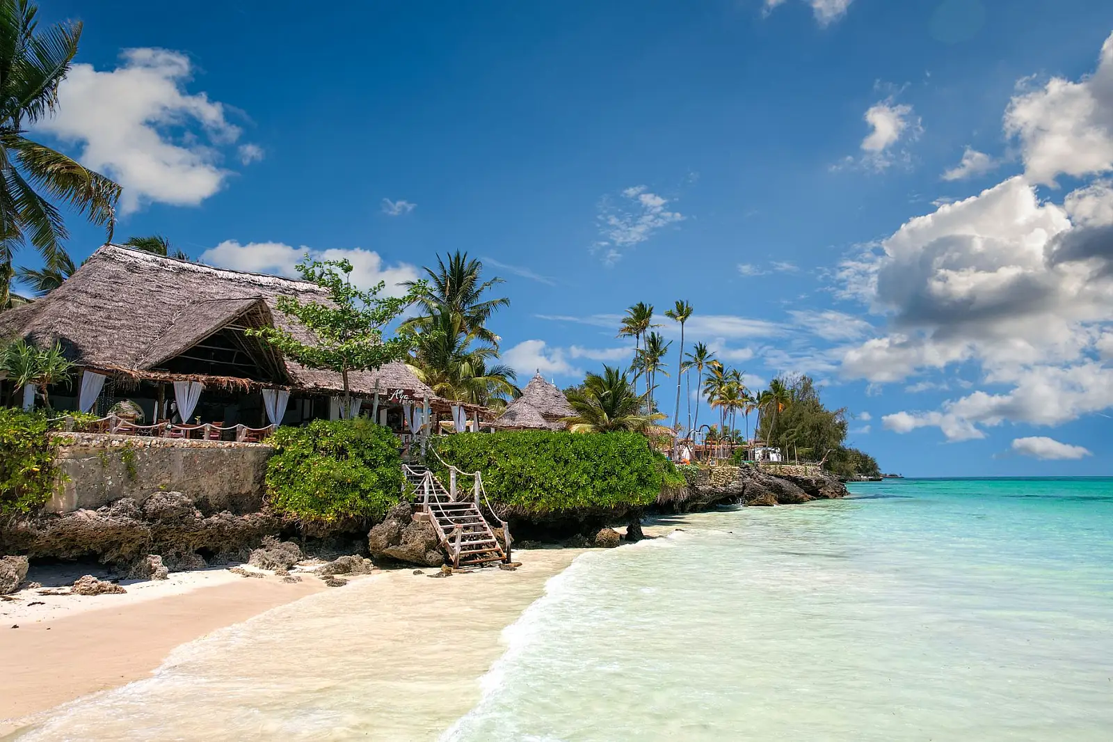 Southern end of Jambiani beach, south-east coast of Zanzibar