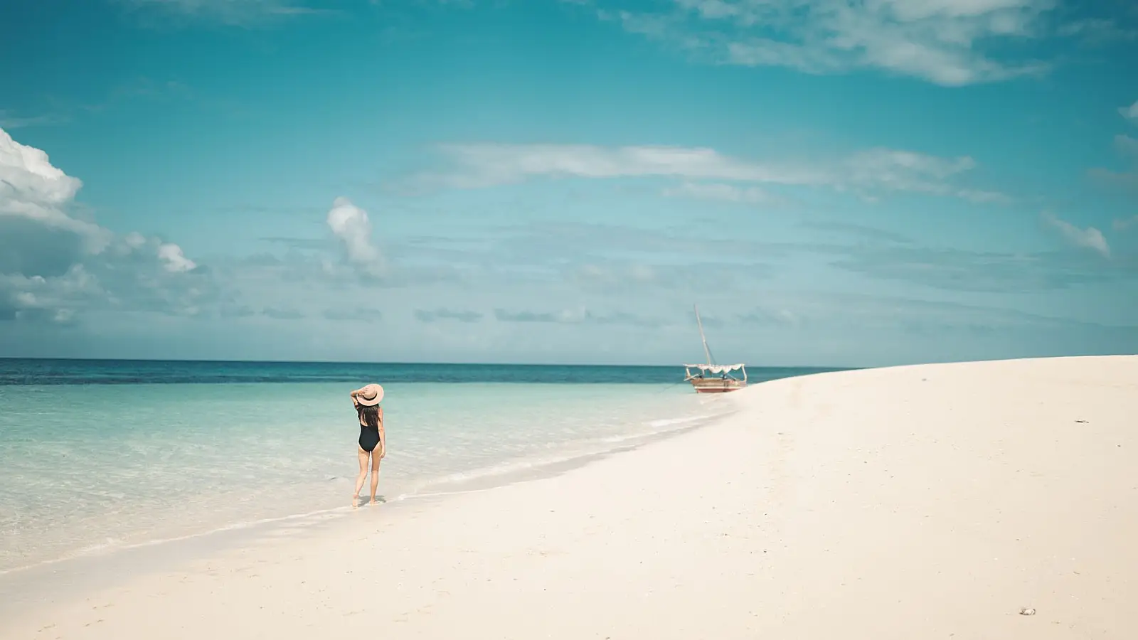 Nungwi main beach, north tip of Zanzibar